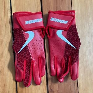 Like new Nike brand baseball hitting gloves